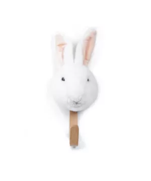 Patère lapin blanc