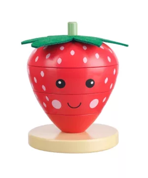 Anneaux d'empilage en bois - Fraise