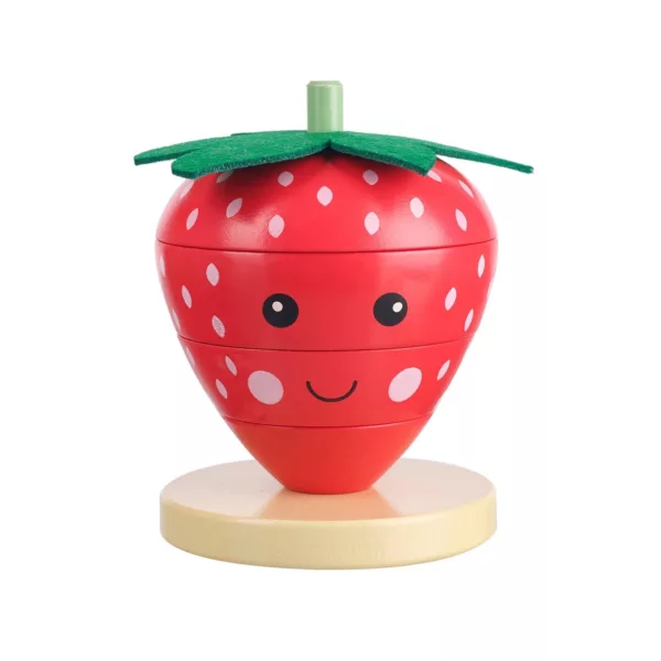 Anneaux d'empilage en bois - Fraise