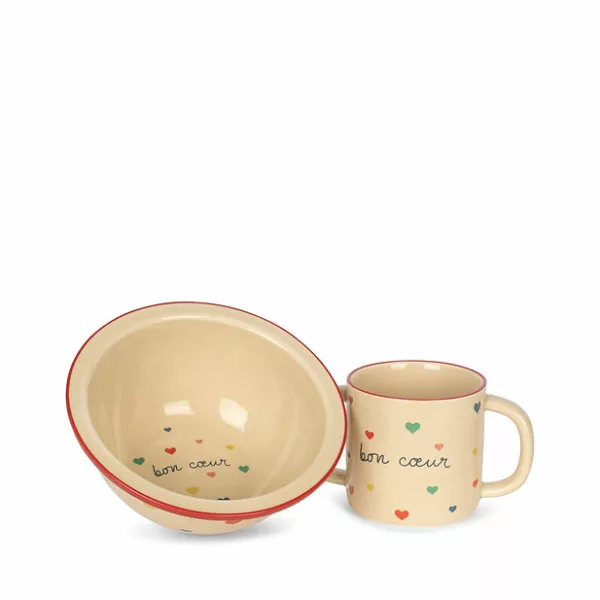 Tasse et bol - Bon coeur