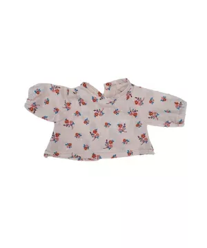 Chemisier fleurs - rose