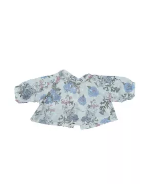 Chemisier fleurs - bleue et rose