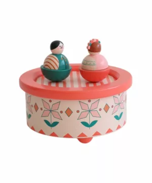 Boîte à musique fleurie danseurs Folk - Folk d'été