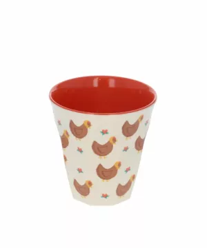 Petit verre « La petite poule rousse »