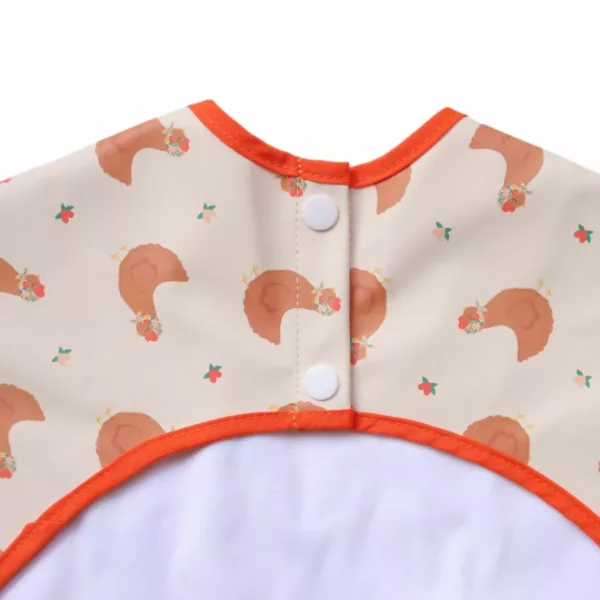Bavoir tablier manches longues 1-3 ans « La petite poule rousse » – Image 4