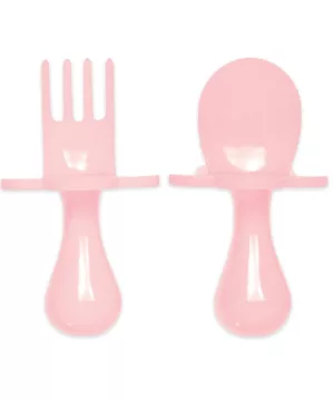 Couverts bébé - rose pâle