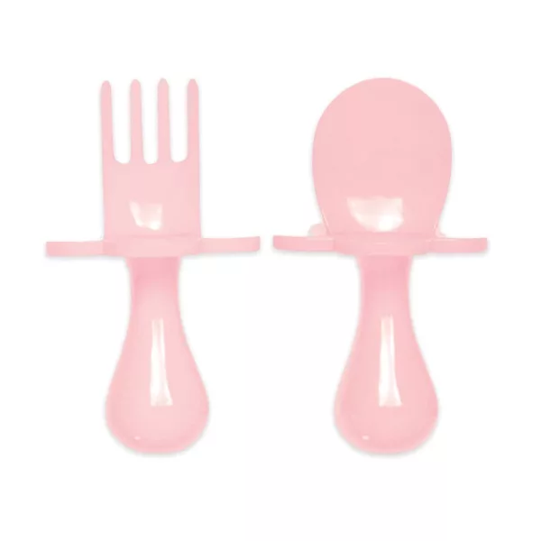 Couverts bébé - rose pâle