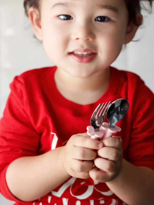 Couverts enfant - rose pâle – Image 3