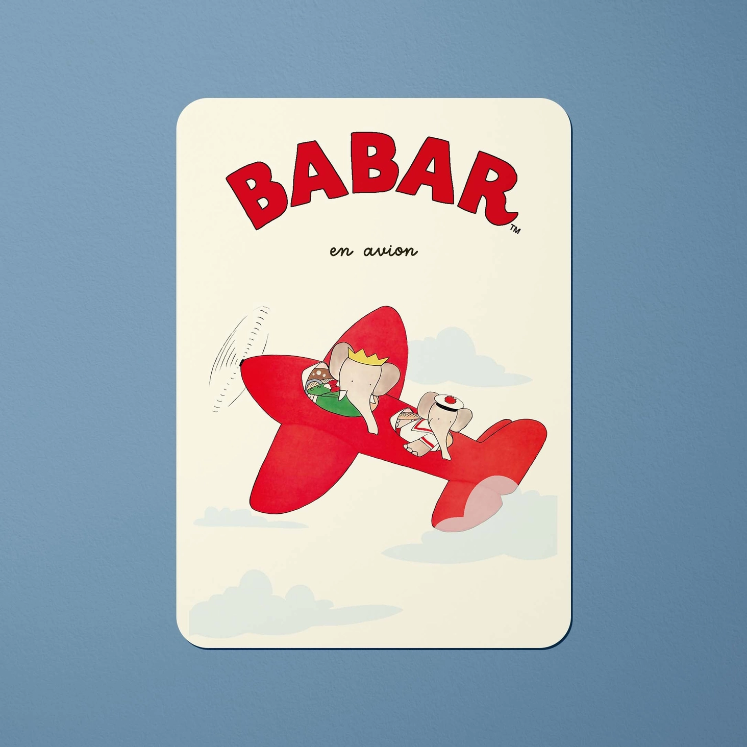 Carte postale - BABAR dans l’avion – Image 2
