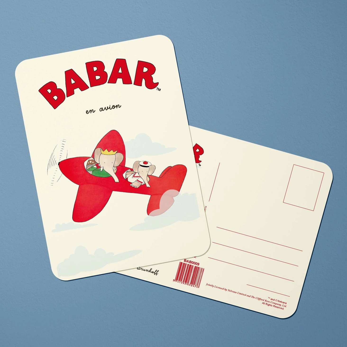 Carte postale - BABAR dans l’avion – Image 3