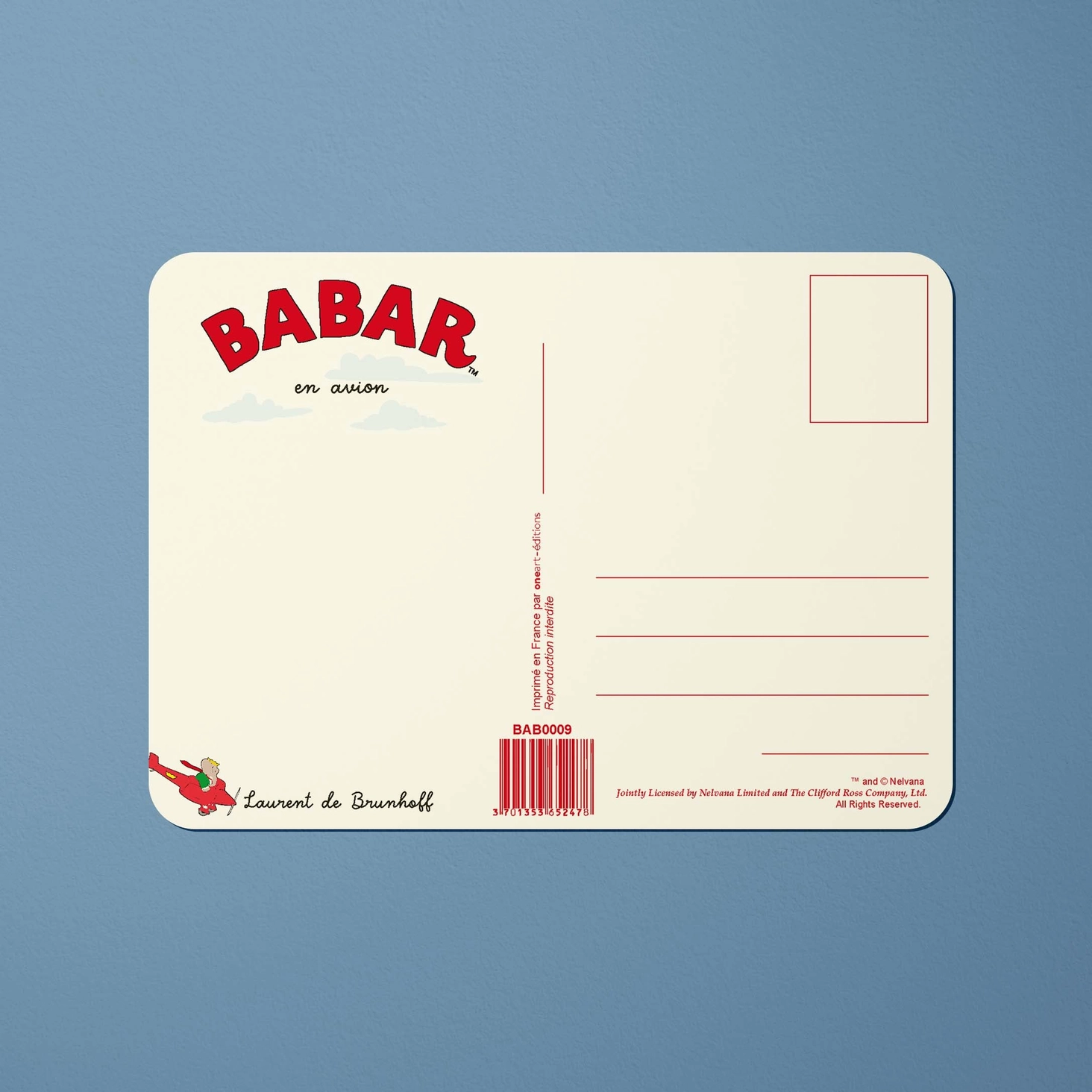 Carte postale - BABAR dans l’avion – Image 4