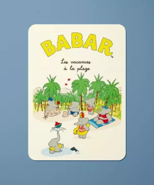 Carte postale - BABAR à la plage