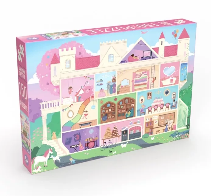 Puzzle 150 pièces - Château de Licorne