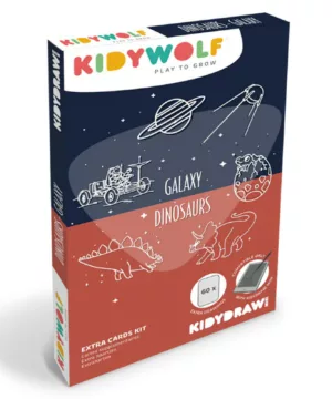 Recharges Kidydraw Mini - Galaxie et Dinosaures