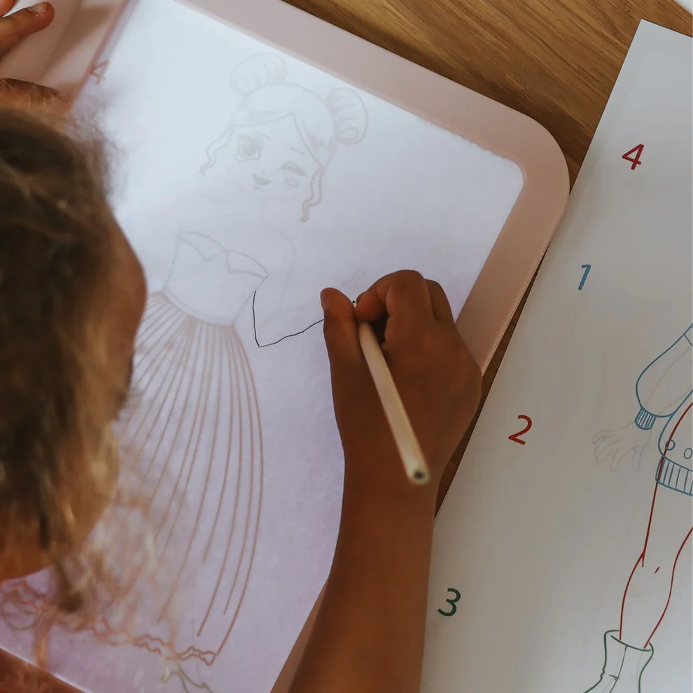 K-DRAW PRO TABLETTE LUMINEUSE - Rose Fashion – Image 3