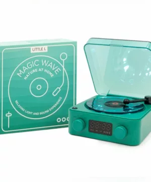Veilleuse tourne-disque sensoriel magic wave - vert