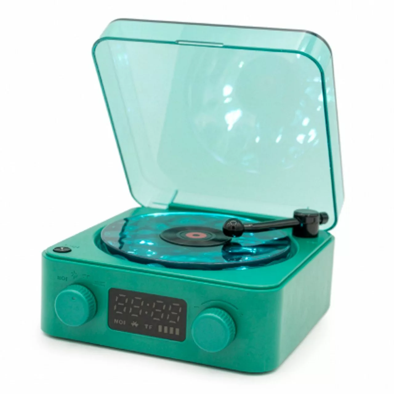 Veilleuse tourne-disque sensoriel magic wave - vert – Image 2