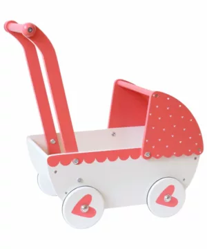Landau poussette pour poupée - Coeurs Terracotta