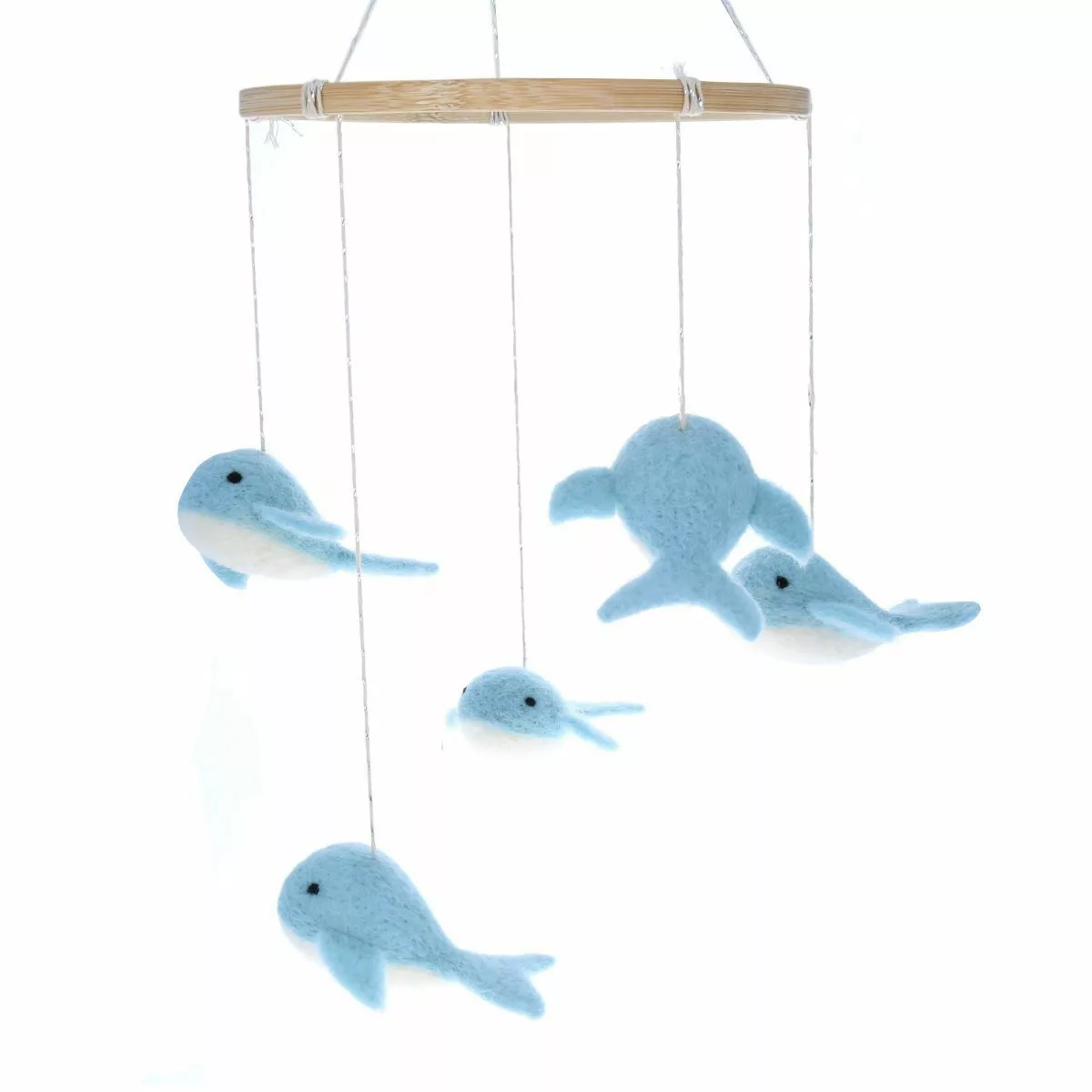Mobile bébé - Baleines bleues