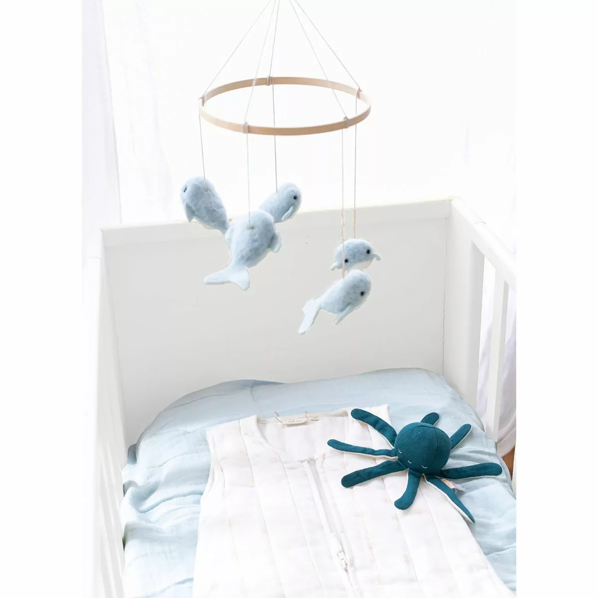 Mobile bébé - Baleines bleues – Image 2