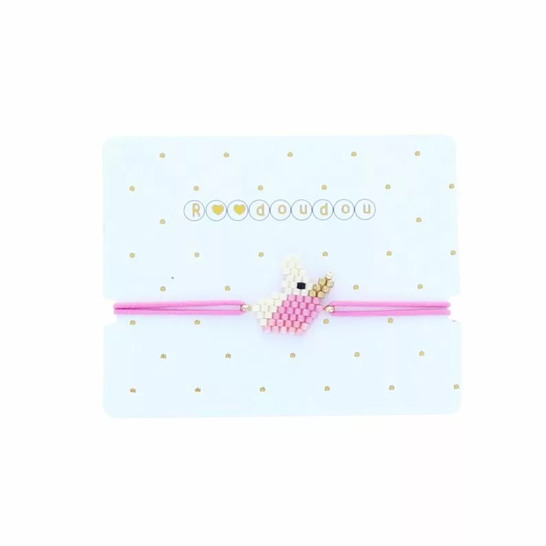 Bracelet enfant à perles - Licorne