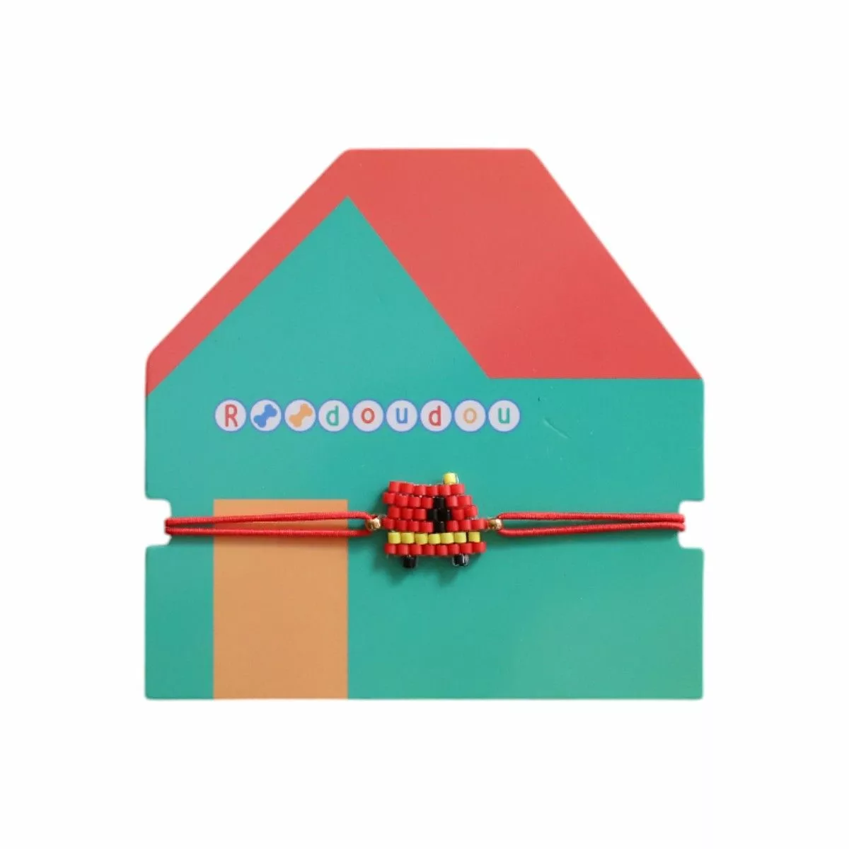 Bracelet enfant à perles - Pompier