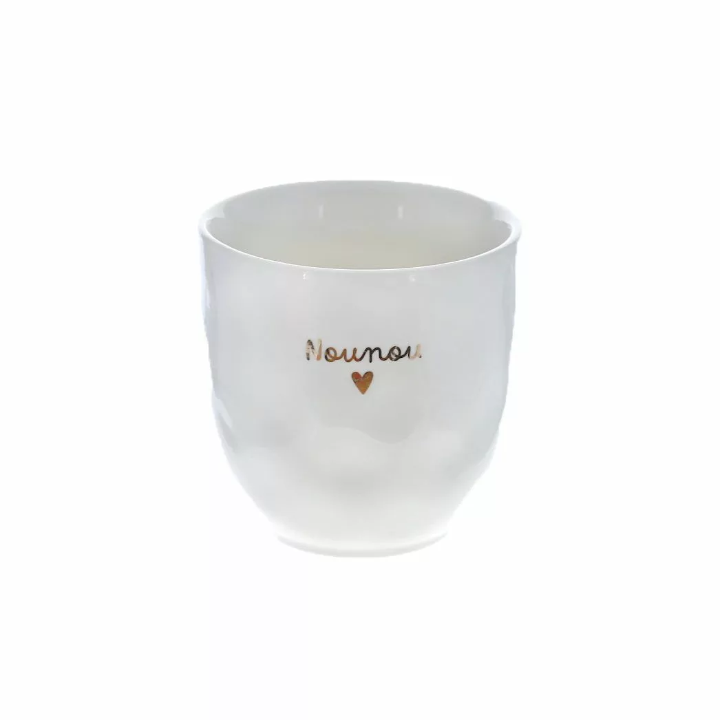 Tasse à café cœur doré - Nounou