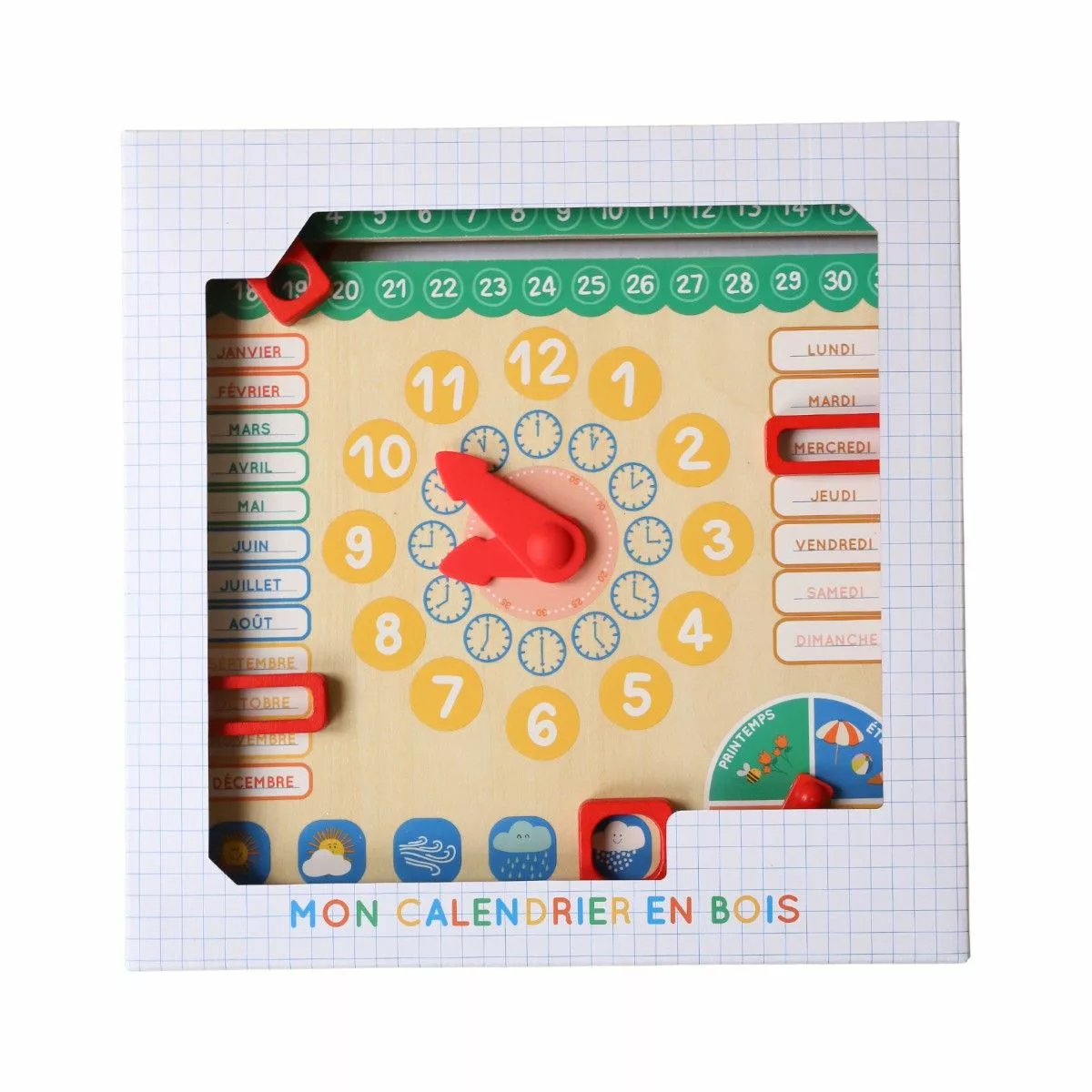 Calendrier éducatif en bois – Image 4