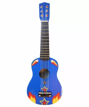 Guitare en bois | bleue