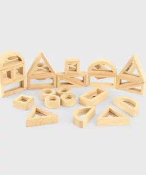 Blocs de construction en bois | Miroir