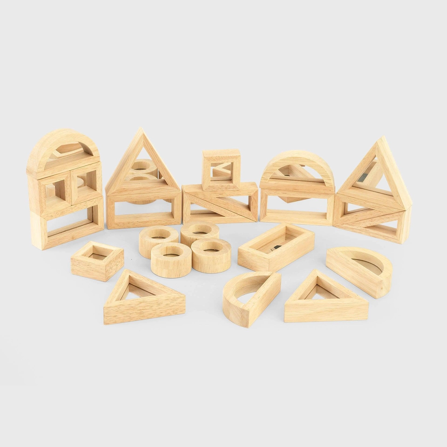 Blocs de construction en bois | Miroir