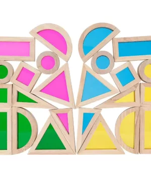 Blocs de construction en bois | Multicolore transparent