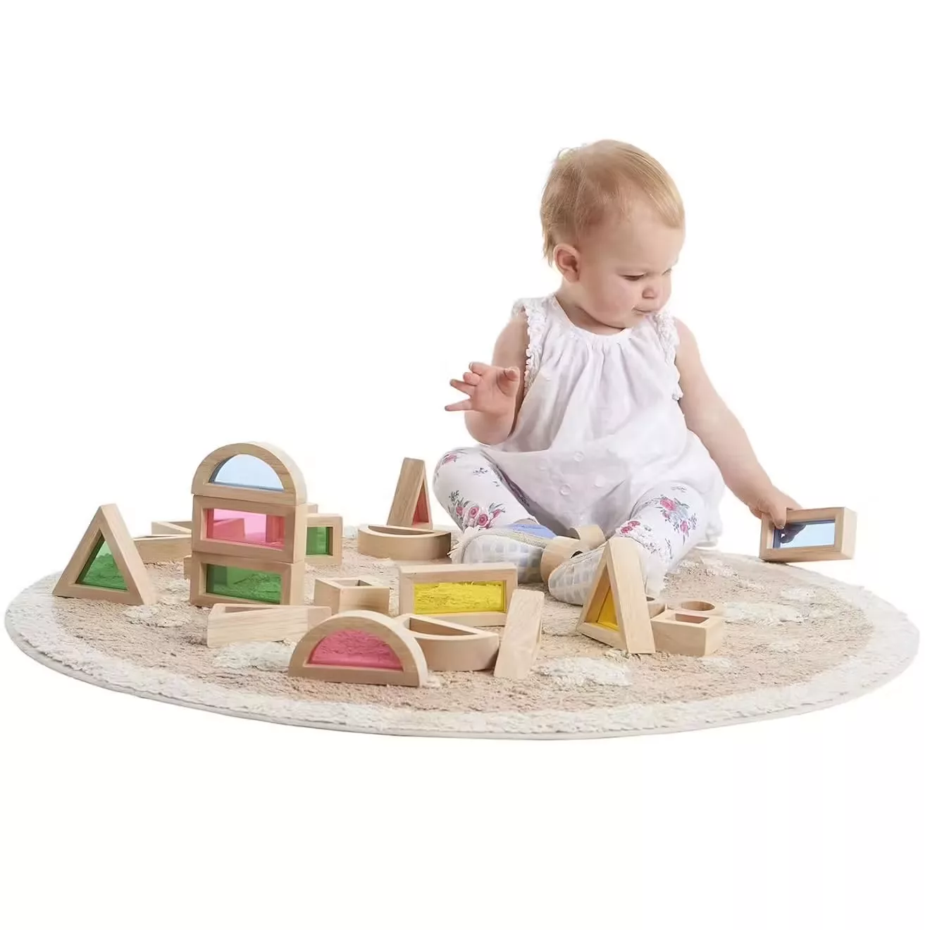 Blocs de construction en bois | Multicolore transparent – Image 4