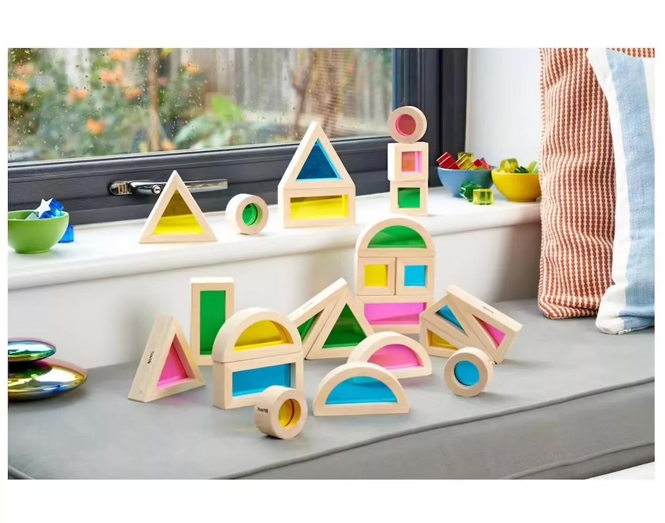 Blocs de construction en bois | Multicolore transparent – Image 5