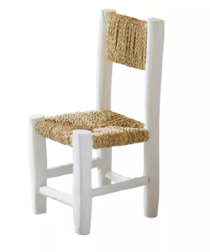 Chaise enfant en bois blanc