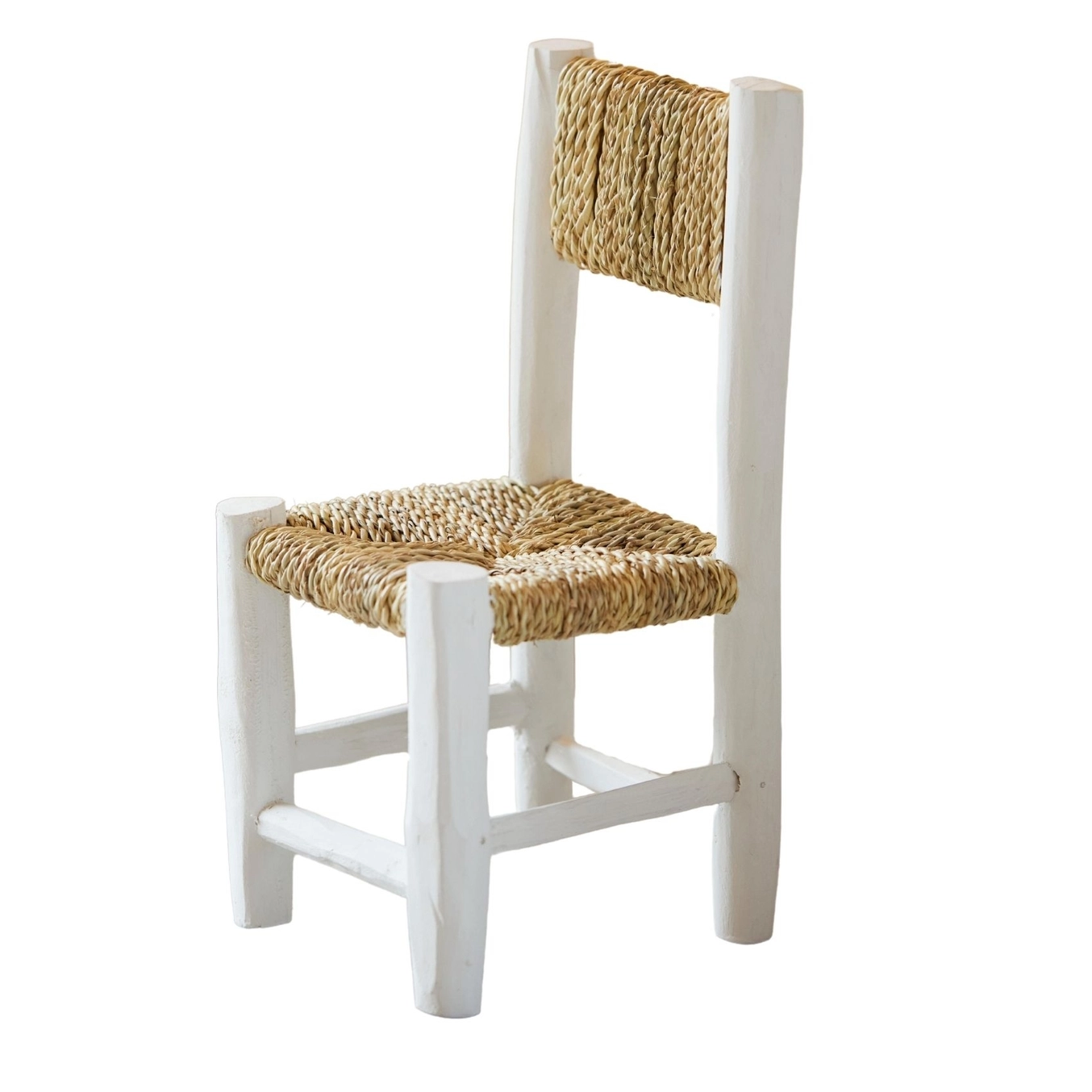Chaise enfant en bois blanc
